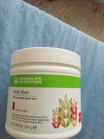 Herbalife multi fiber lifli ve elma aromalı içecek tozu