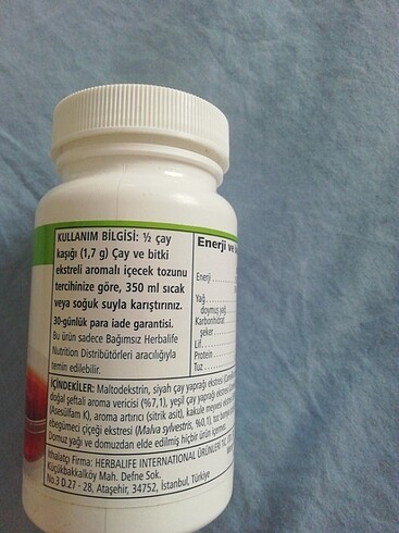 Diğer Herbalife şeftali çayı