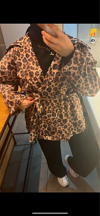 l Beden Leopar ceket