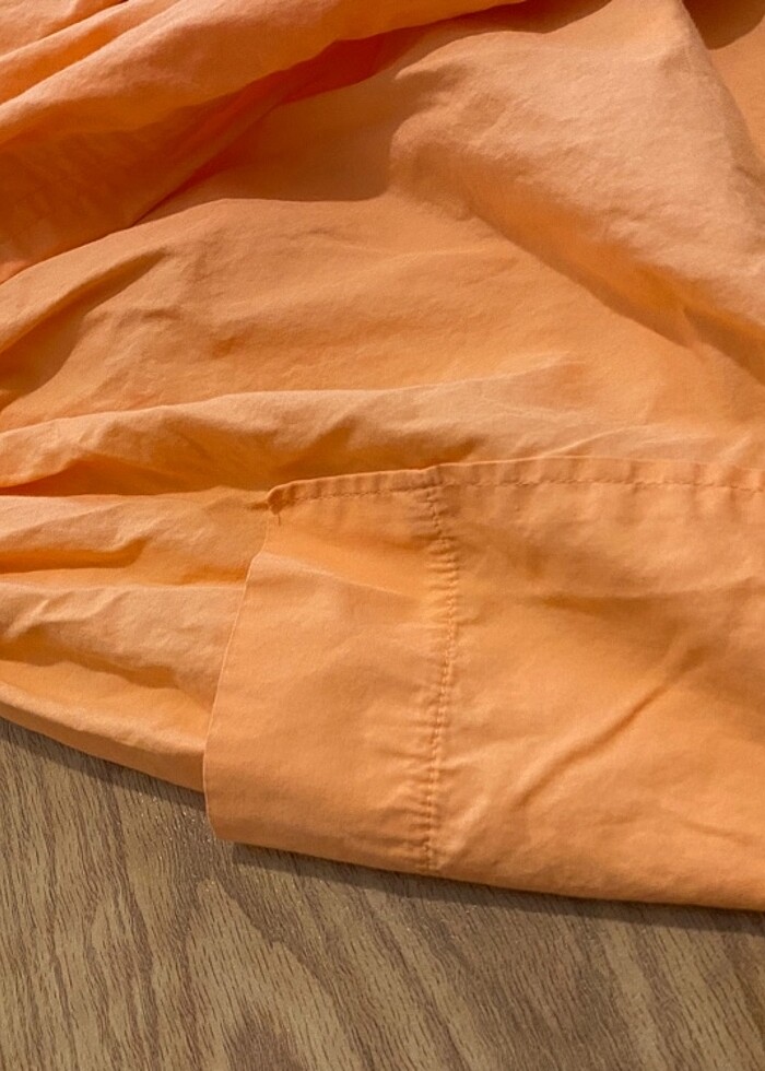 Kısa kol neon turuncu elbise 4-5 yaş - Görsel 3