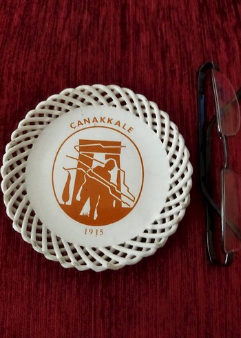 1915 Çanakkale Vintage dekoratif tabak