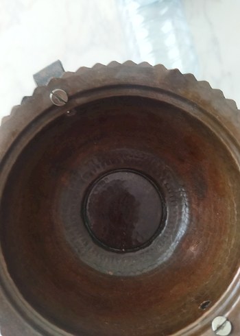 Beden kahverengi Renk Bakır Parlak Kahverengi vintage ev dekor el yapımı