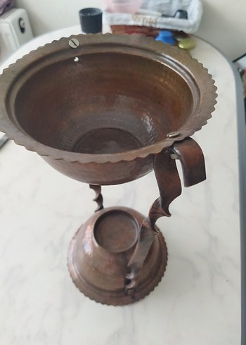 Bakır Parlak Kahverengi vintage ev dekor el yapımı