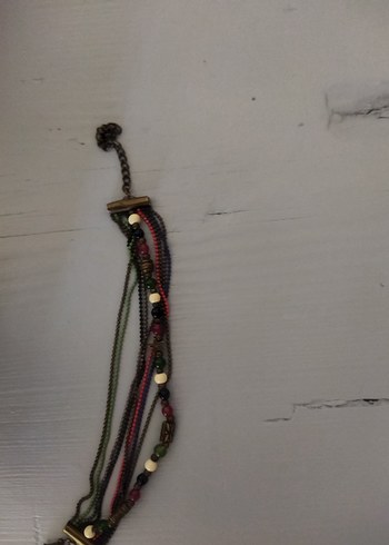 Beden Çok Renkli Boncuklu Kadın Bileklik