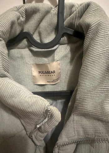 Pull and Bear Su yeşili Kadın Midi Kışlık Mont - Görsel 2