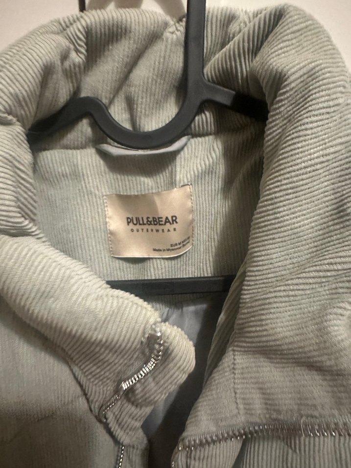 Pull and Bear Su yeşili Kadın Midi Kışlık Mont - Görsel 2