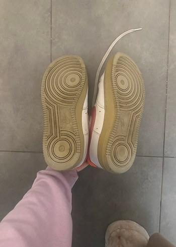 Nike Air Force Beyaz Pembe Platform Spor Ayakkabı - Görsel 5