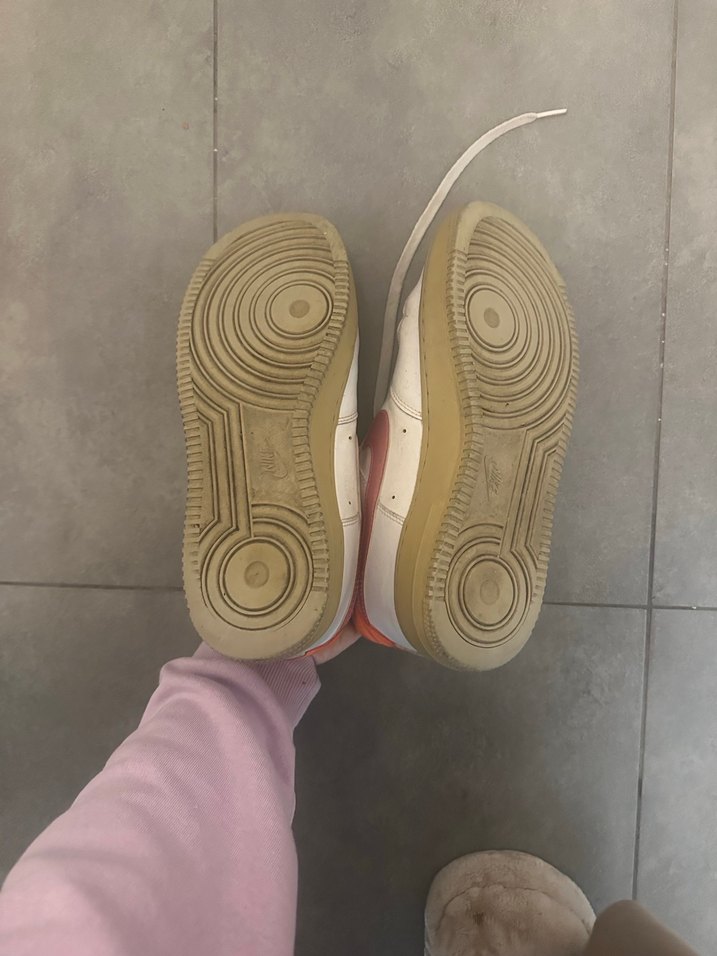 Nike Air Force Beyaz Pembe Platform Spor Ayakkabı - Görsel 5