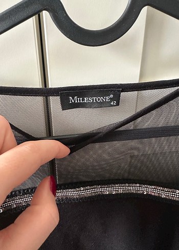 Gece Kıyafeti Siyah Transparan Goth Bluz - Görsel 3