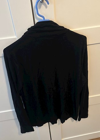 Siyah Kadın Boğazlı Uzun Kollu Triko - Görsel 4