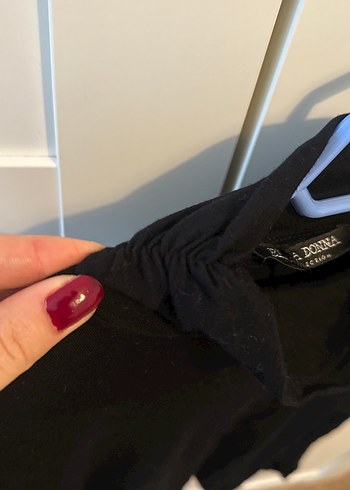 Siyah Kadın Boğazlı Uzun Kollu Triko - Görsel 2