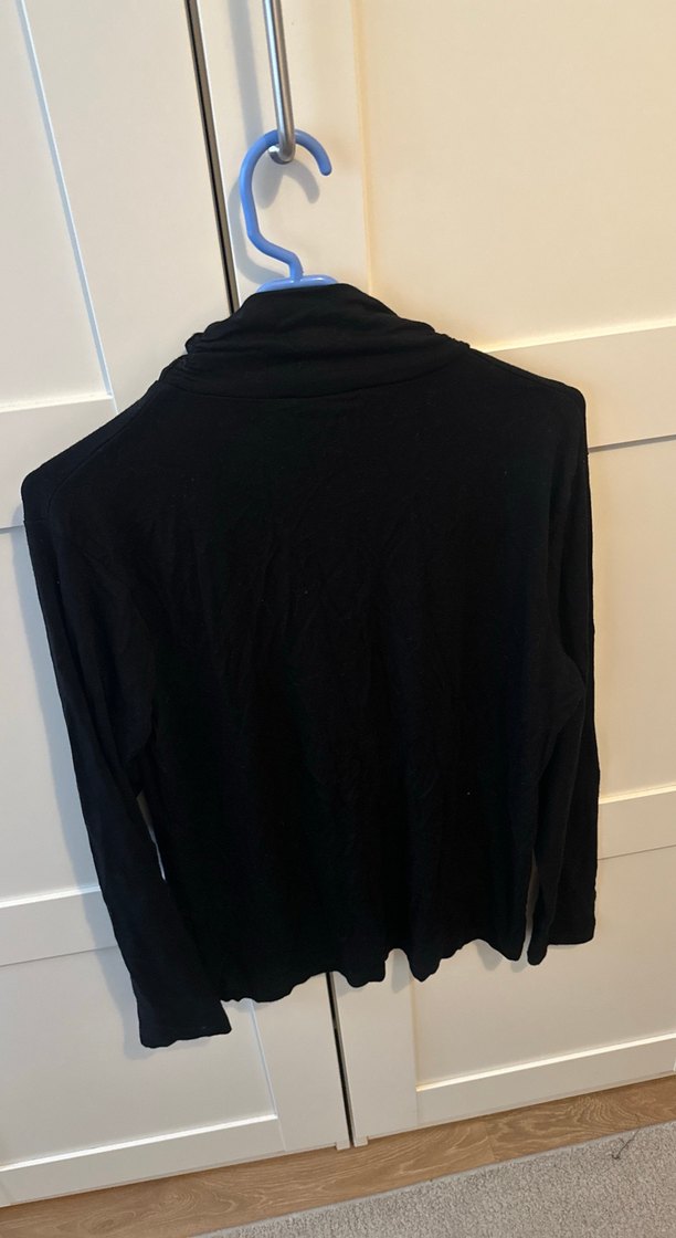 Siyah Kadın Boğazlı Uzun Kollu Triko - Görsel 4