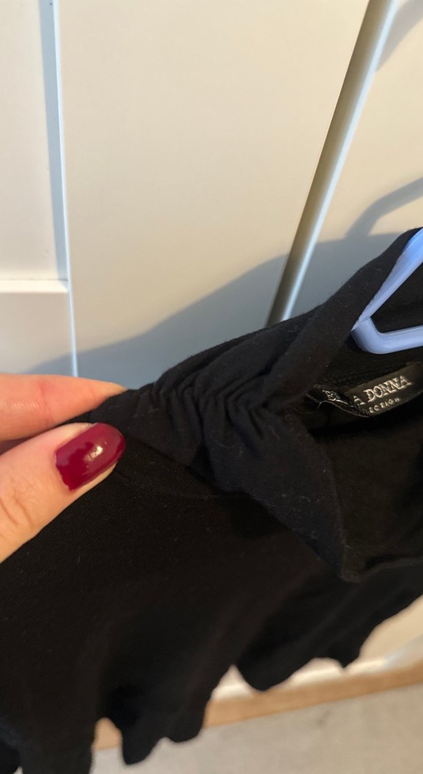 Siyah Kadın Boğazlı Uzun Kollu Triko - Görsel 2