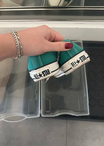 Yeşil Converse Kadın Spor Ayakkabı - Görsel 4