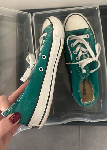 Yeşil Converse Kadın Spor Ayakkabı - Görsel 2