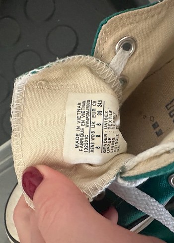 Yeşil Converse Kadın Spor Ayakkabı - Görsel 6