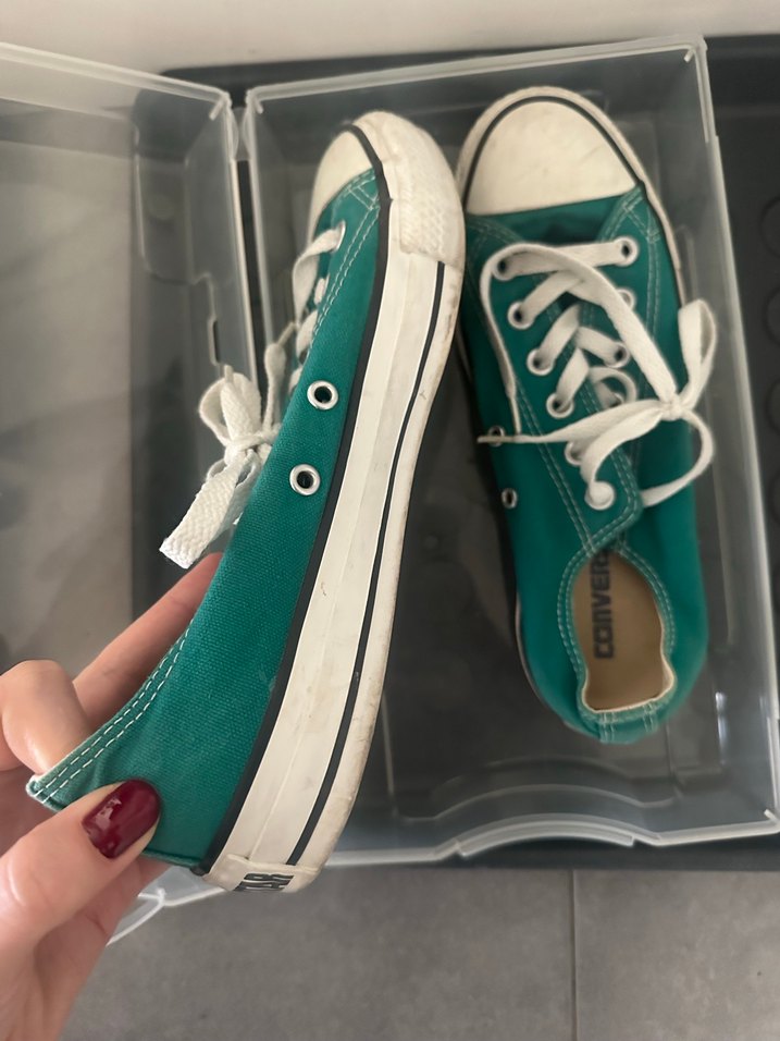 Yeşil Converse Kadın Spor Ayakkabı - Görsel 2