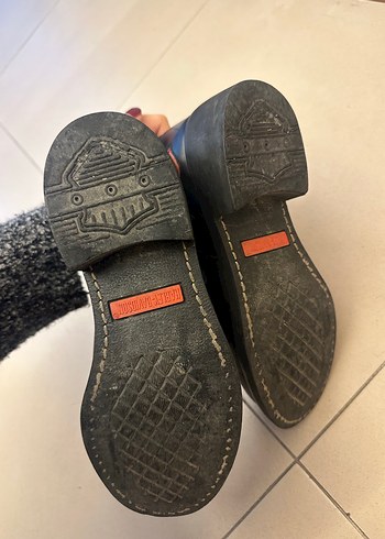 Harley Davidson Siyah Deri Tokalı Biker Bot - Görsel 6