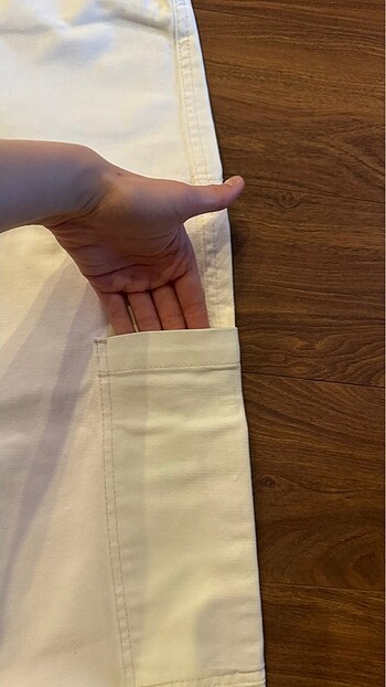 34 Beden beyaz Renk jogger pantalon