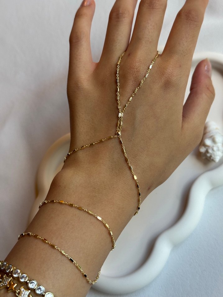 Minimalist Altın Renk Zincir Şahmeran - Görsel 3