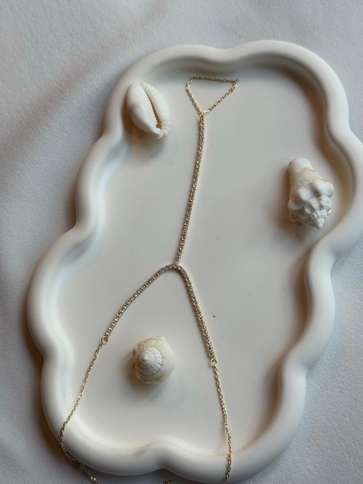 Zincir Detaylı Altın Renk Kadın Şahmeran - Görsel 2