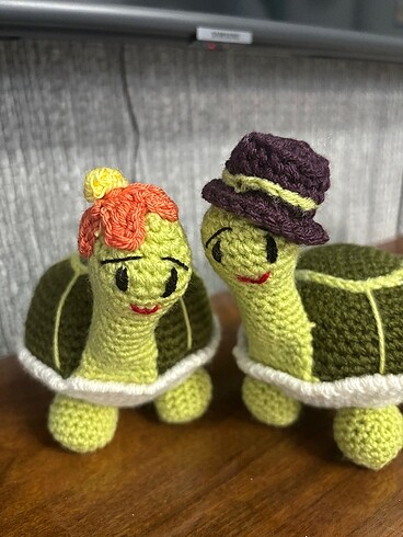 Çift Kaplumbağa Amigurumi - Görsel 4