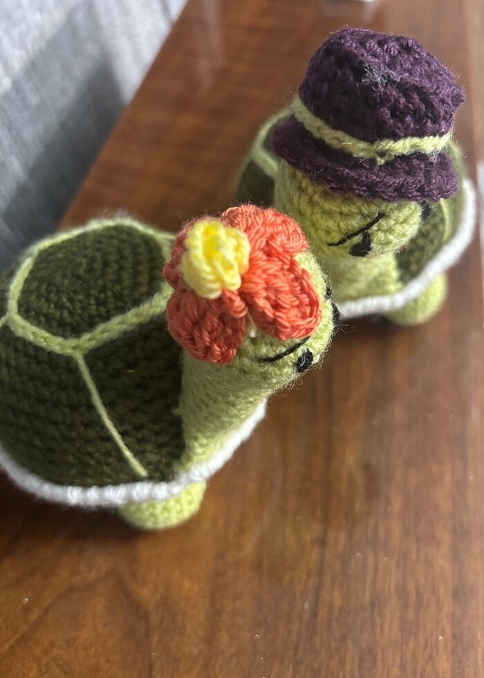 Çift Kaplumbağa Amigurumi - Görsel 3