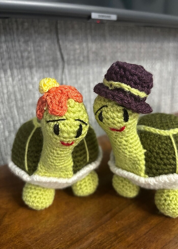 Çift Kaplumbağa Amigurumi - Görsel 4