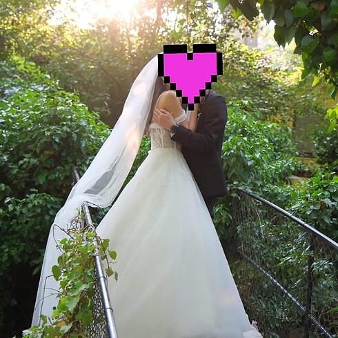 Kayık Yaka Balen Korse Gelinlik - Görsel 5