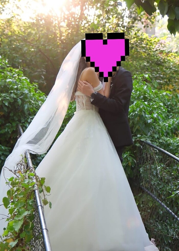 Kayık Yaka Balen Korse Gelinlik - Görsel 5