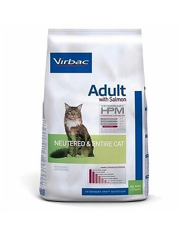 Virbac somonlu kedi maması 7kg 
