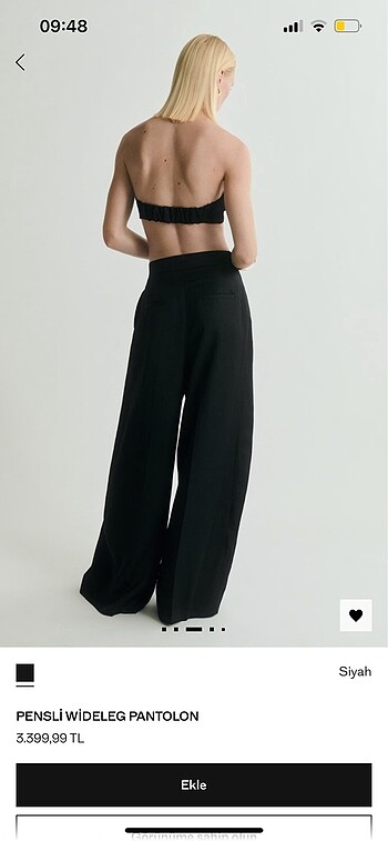 xs Beden mango pensli wideleg pantolon