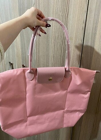 Pembe longchamp large boy