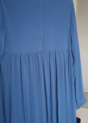 40 Beden mavi Renk Tesettür elbise 