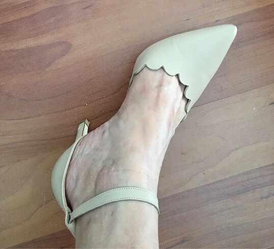38 Beden ten rengi Renk Orjinal Elle stiletto