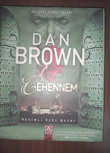 Stoğu bulunmayan ciltli resimli Dan Brown Cehennem kitabi