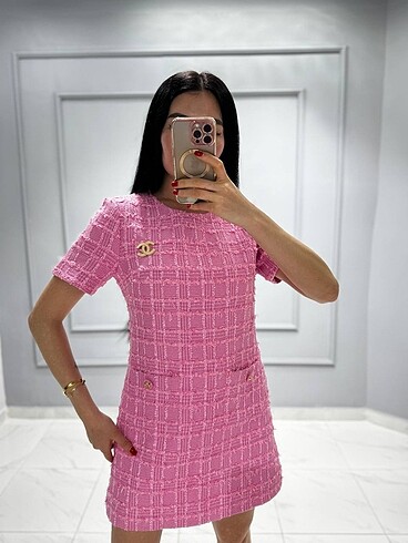 s Beden beyaz Renk Chanel elbise