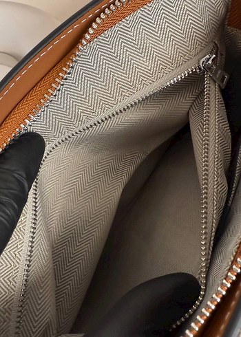 Hermes Klasik Bej Deri - Görsel 5