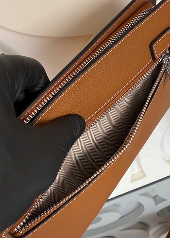 Hermes Klasik Bej Deri - Görsel 9