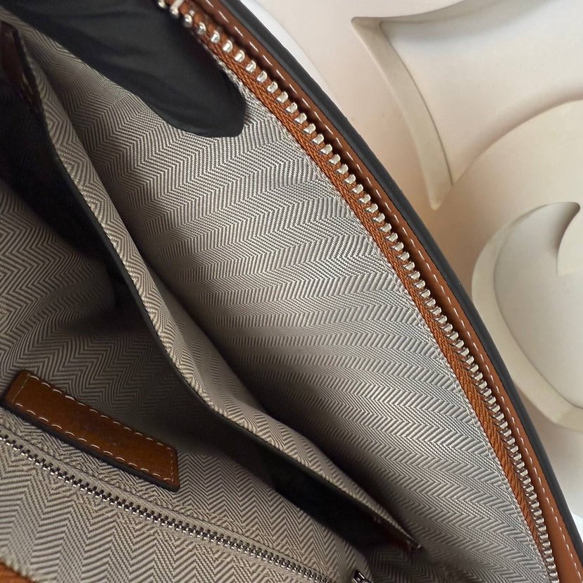 Hermes Klasik Bej Deri - Görsel 3