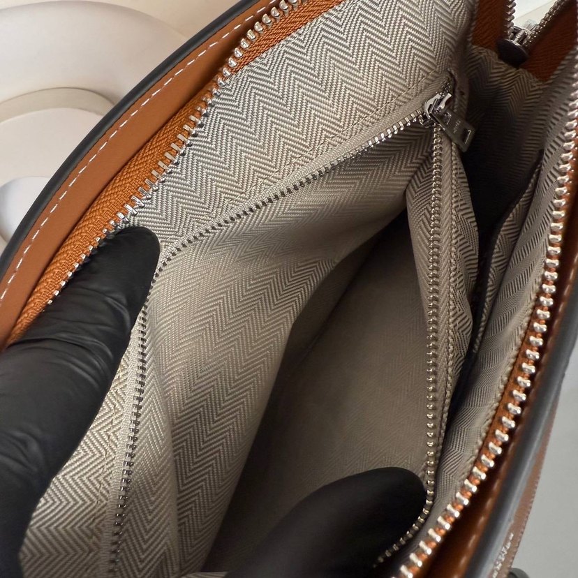 Hermes Klasik Bej Deri - Görsel 5