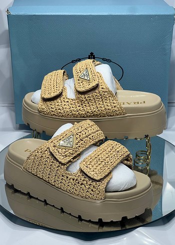 37 Beden Prada Bej Örgü Platform