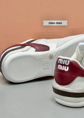 Miu Miu Miu Miu Beyaz Kadın Spor Ayakkabı
