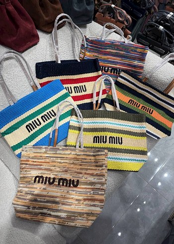 Renkli Örgü Miu Miu Kadın Çanta