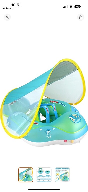Swimbobo güneşlikli simit