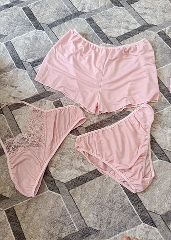 40 Beden pembe Renk Kadın gecelik seti