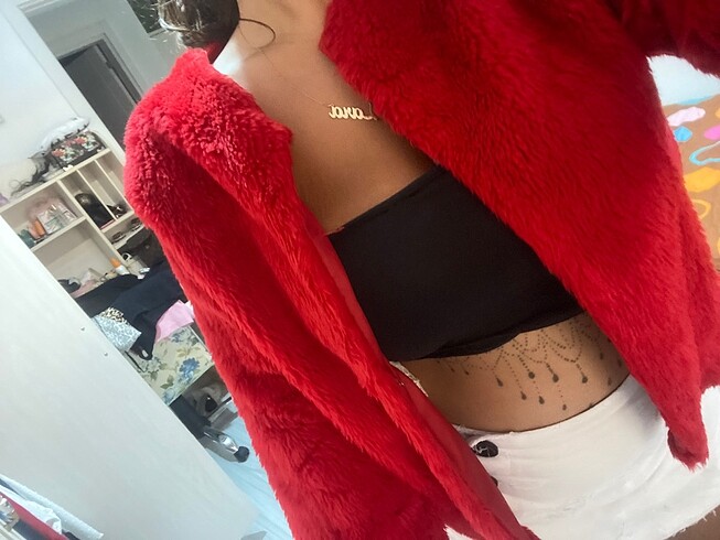 kırmızı kürk - Görsel 5