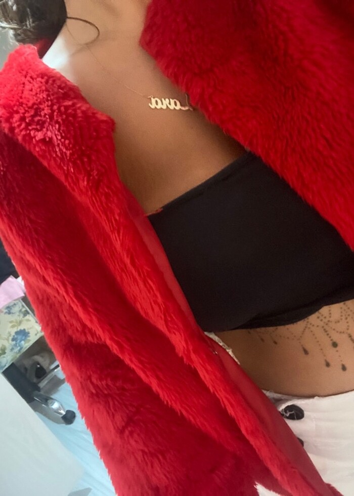 kırmızı kürk - Görsel 5