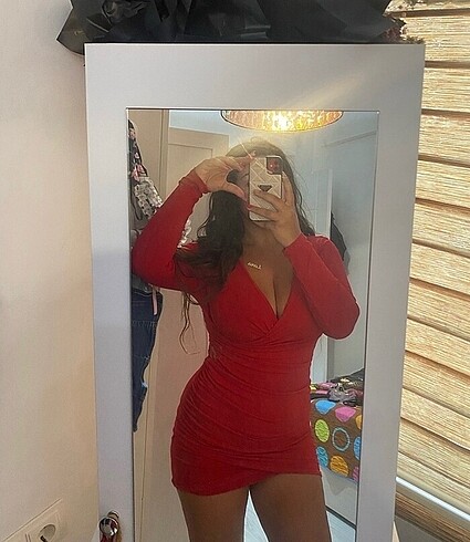 Koton mini kırmızı elbise