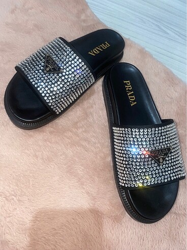 Diğer Taşlı şık prada terlik